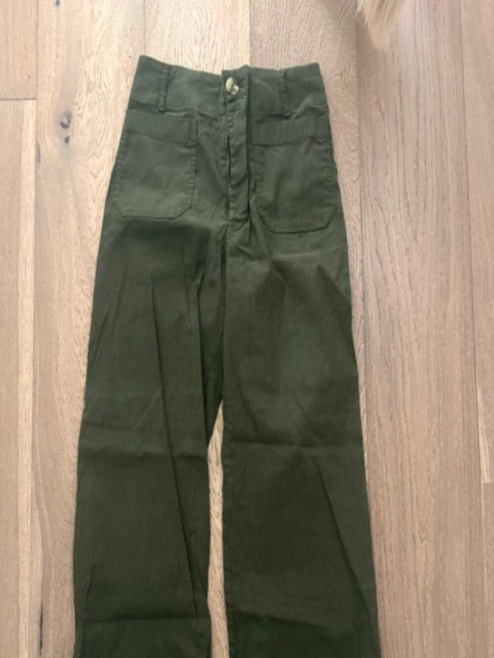 Maeve - The Colette Cropped Olive Green Pants - Size 27